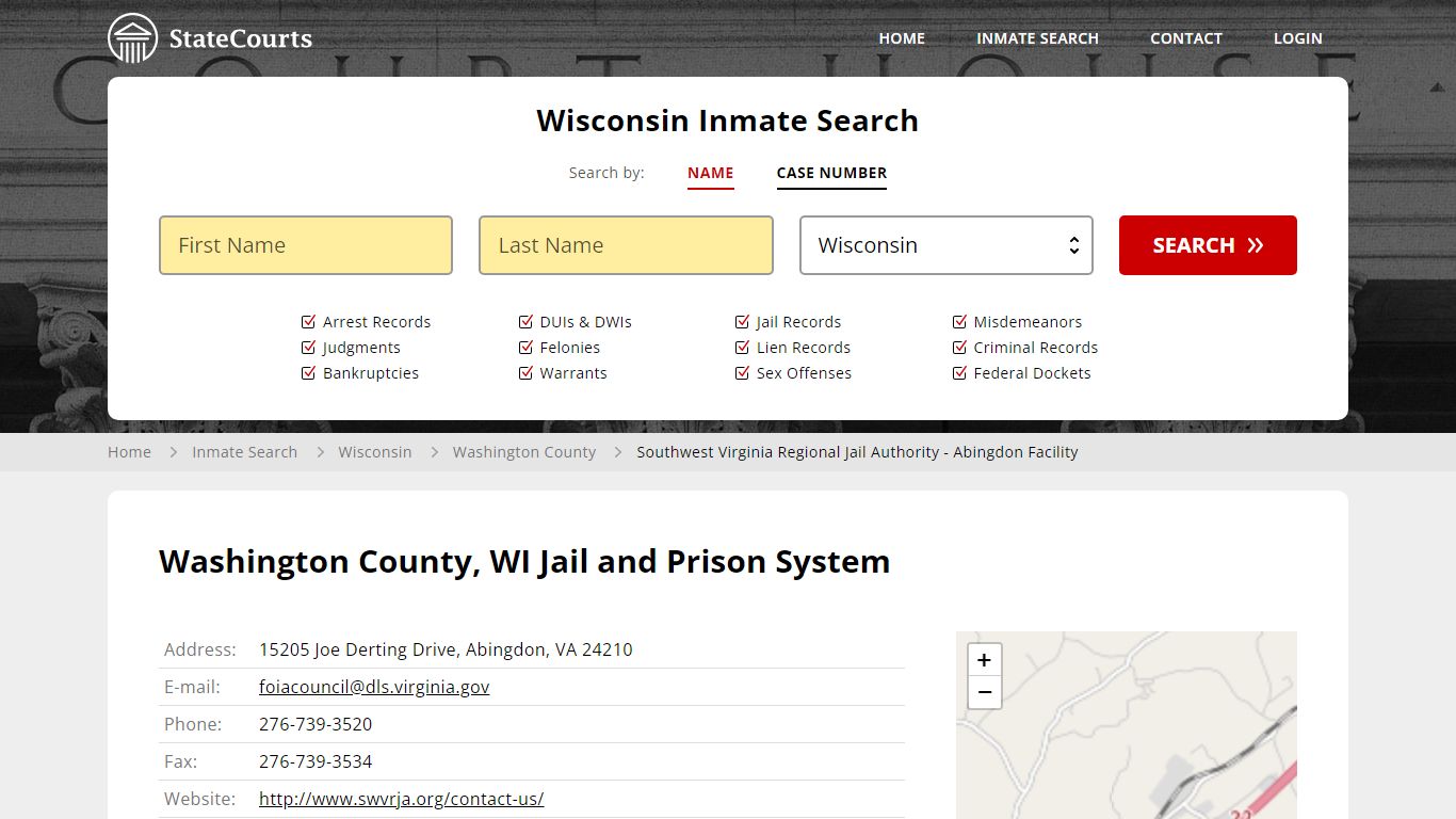Southwest Virginia Regional Jail Authority - Abingdon Facility Inmate ...